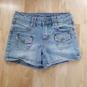 Kids Light Blue Jean Shorts